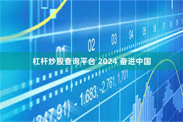 杠杆炒股查询平台 2024 奋进中国