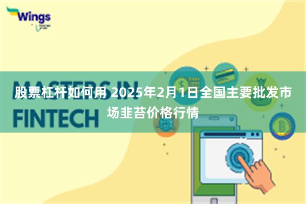 股票杠杆如何用 2025年2月1日全国主要批发市场韭苔价格行情